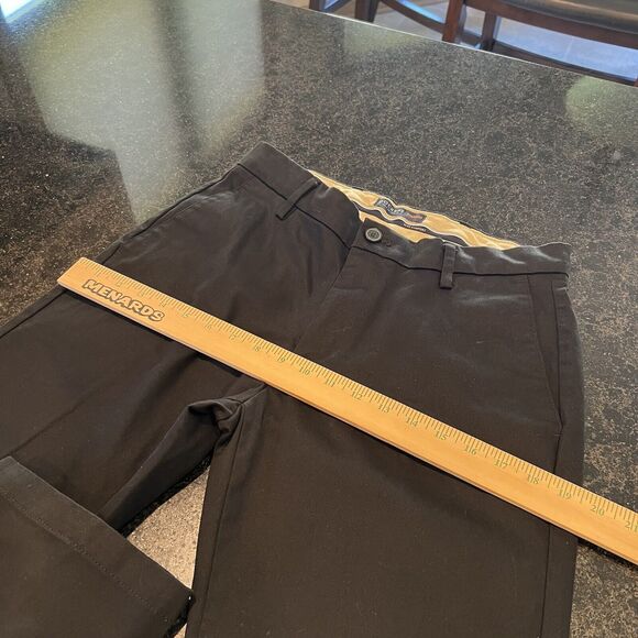 Dockers Mens Khakis Pants W 30 L 30 Black Signature Straight Fit Pockets $66 K - Picture 14 of 16